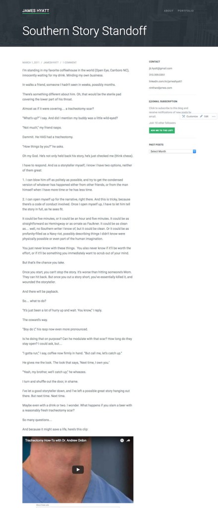 Southern Story Standoff